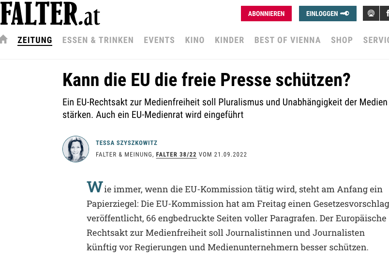 Kann die EU die freie Presse schützen?
