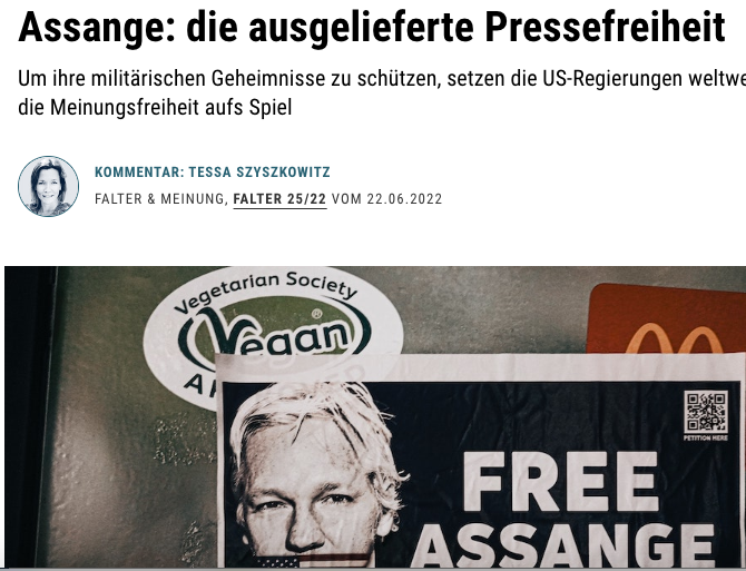 Assange: die ausgelieferte Pressefreiheit