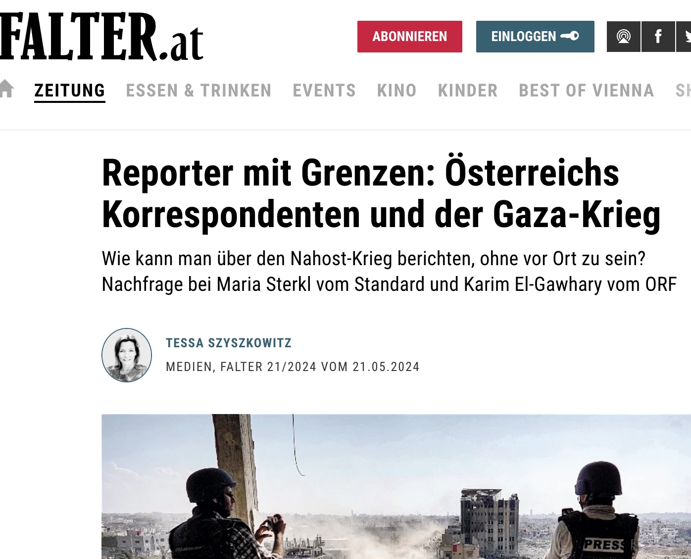 Reporter mit Grenzen