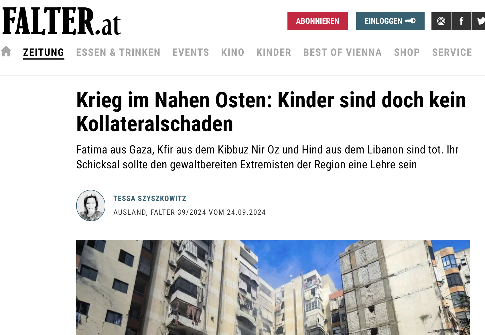 Kinder sind doch kein Kollateralschaden