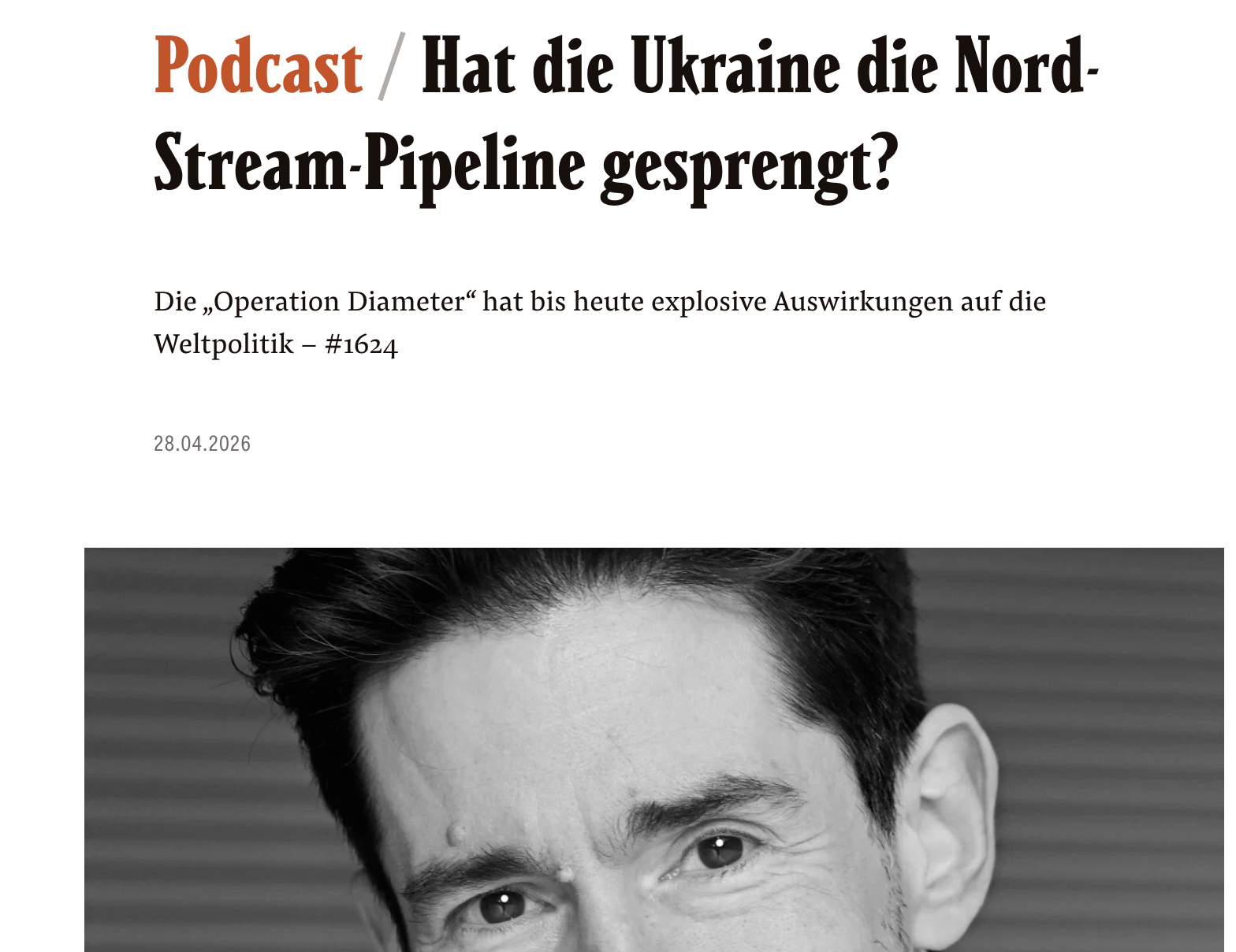 Wer steckte hinter der Sprengung von Nord Stream?
