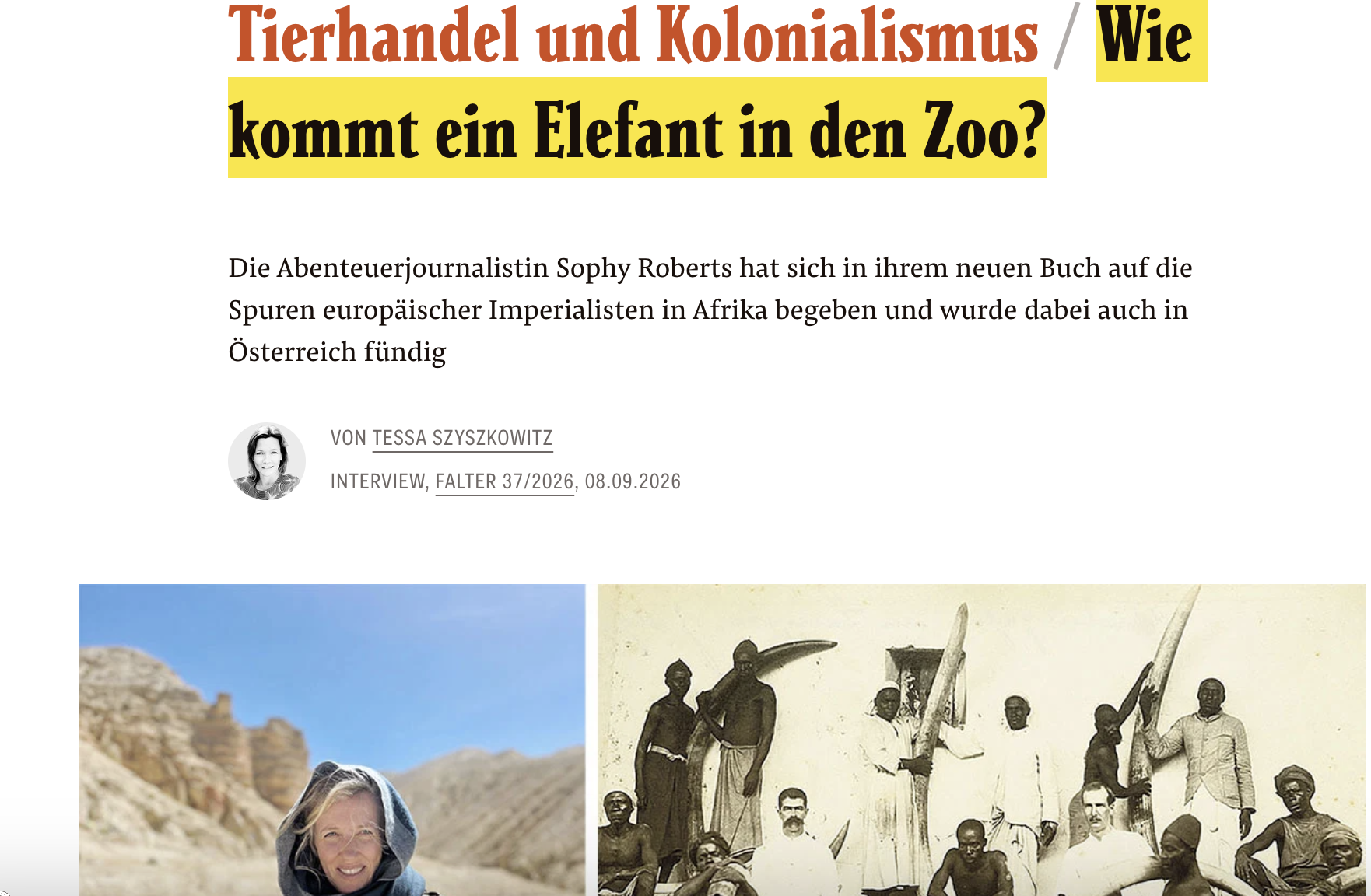 Wie kommt ein Elefant in den Zoo?