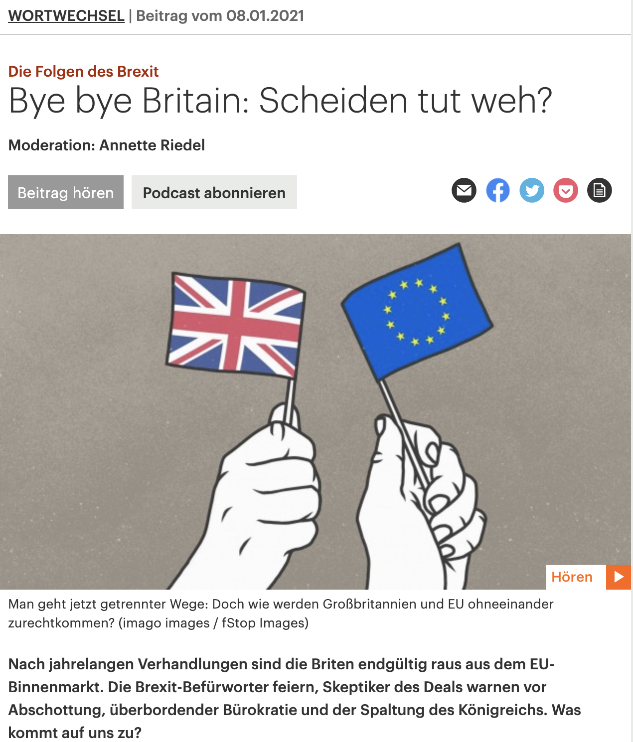 Bye, Bye Britain: Scheiden tut weh?