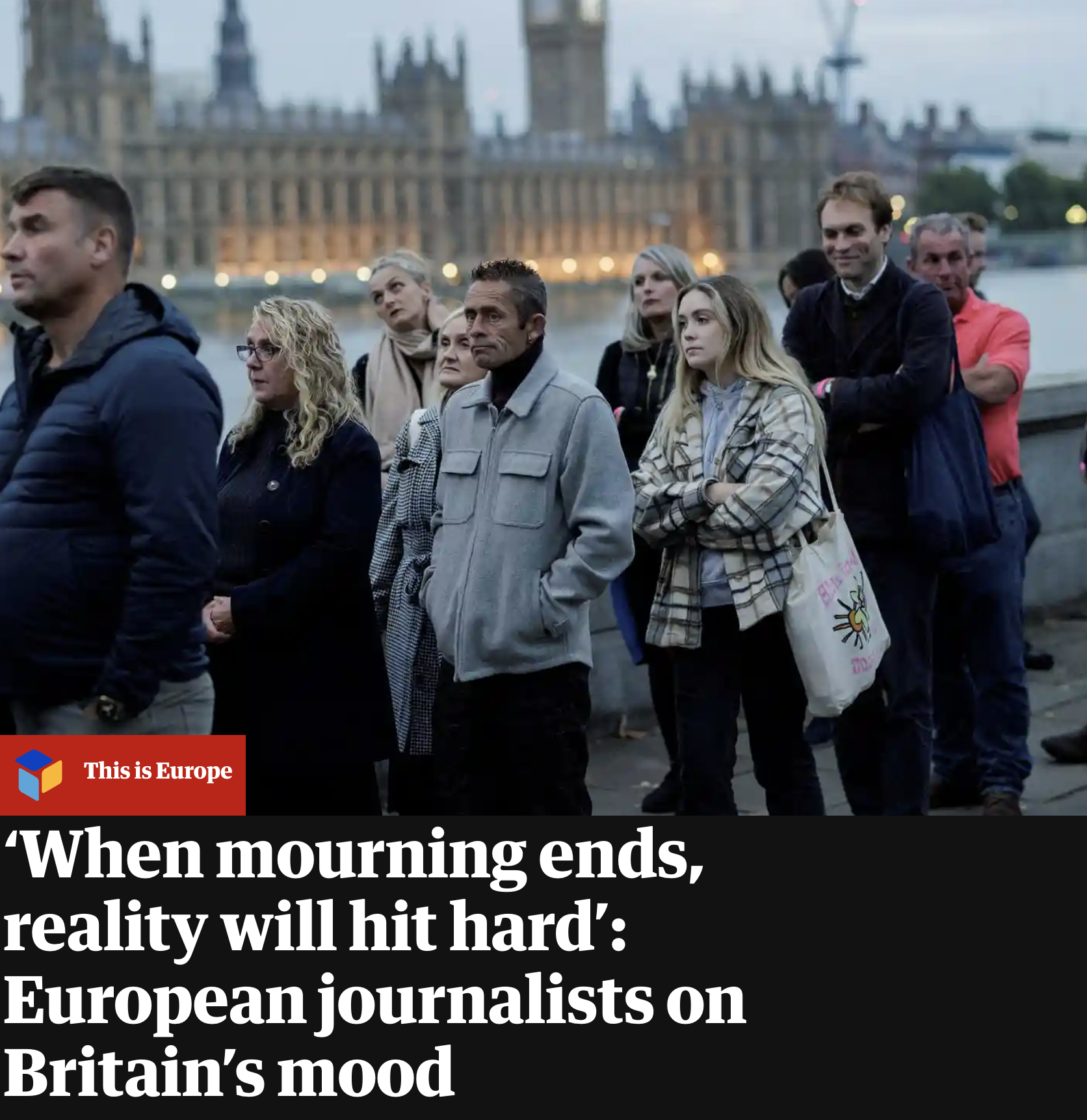 The British are mourning the fate they have chosen for themselves